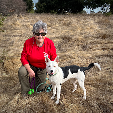 Kelley Lear and "Saphira", certified HRD