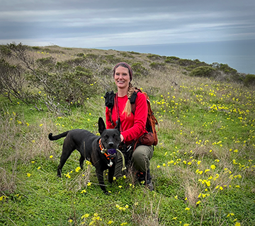 Chrisy Puopolo and "Luna", certified air scent